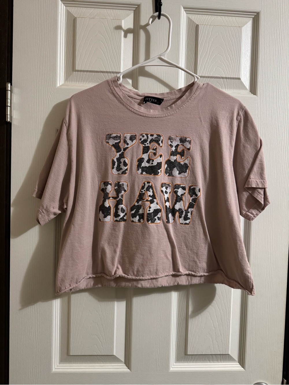 Zutter "Yee Haw" Graphic Cropped Tee